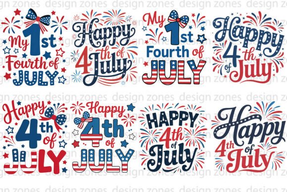 4th of July Png Bundle: A Festive Graphic Design Freebie for Local Business Branding
