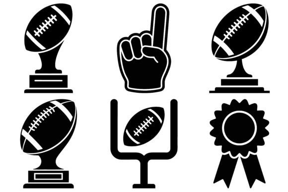 American Football Super Bowl Silhouette – A Freebie Graphic for Bold Branding