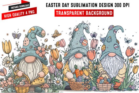 Easter Day Gnome Bundle: A Festive Graphic Design Freebie for Local Business Branding