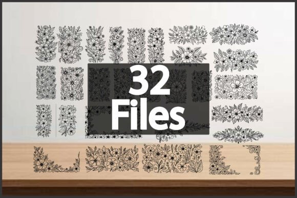 Floral Borders and Frames Line Art: A Designer’s Perspective on This Freebie Graphic Bundle