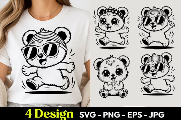 Funny Panda Cartoon SVG PNG – A Freebie Graphic with Big Brand Potential