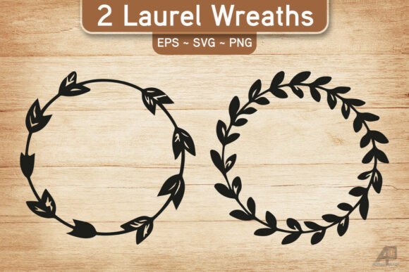Laurel Wreath SVG PNG: A Versatile Graphic Design Asset for Crafts and Local Business Branding