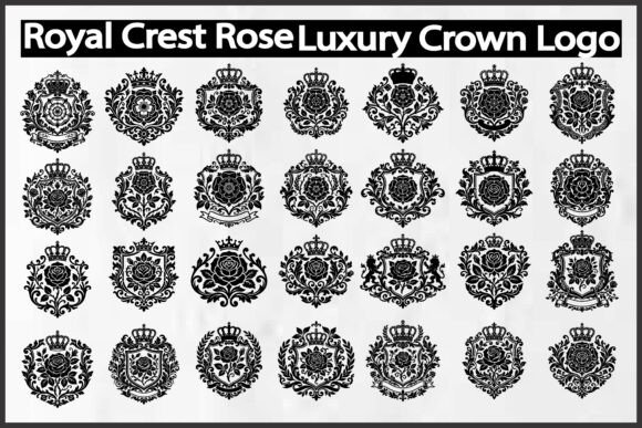 Royal Crest Rose Graphics – A Freebie Worth Adding to Your Design Toolkit