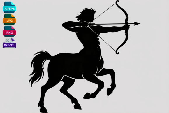 Sagittarius Centaur Silhouette SVG: A Versatile Graphic for Crafts and Content Creators