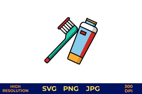 Toothbrush and Toothpaste Tube Vector Graphics Freebie Review