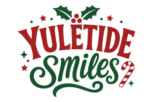 Yuletide Smiles SVG: A Festive Graphic Freebie for Holiday Design Projects